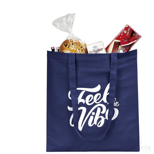 Shoppycolourbag Katoenen Tas Donkerblauw