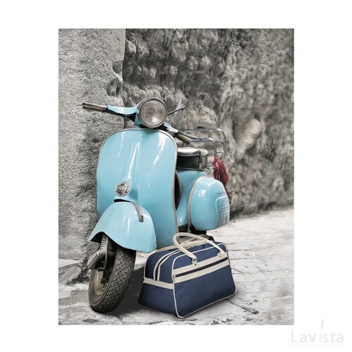 Retrosport Sporttas Blauw/Beige