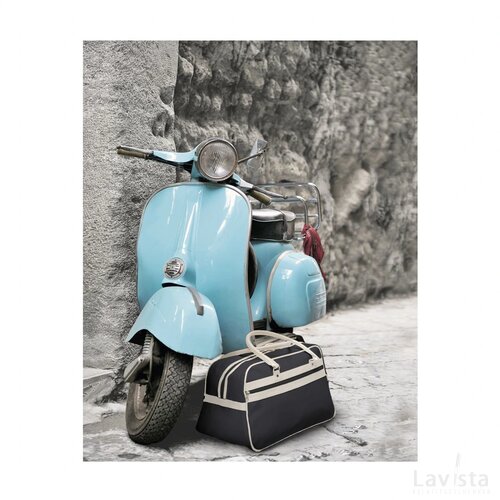 Retrosport Sporttas Zwart/Wit