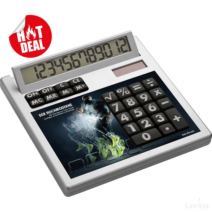 Calculator Own Design met inlegplaatje zonder gaatjes Markdorf wit