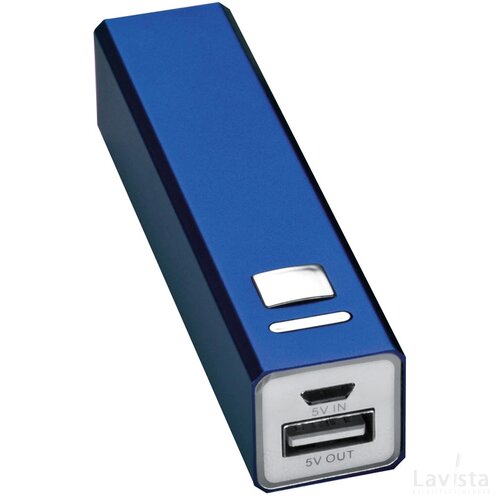 Powerbank, metaal Mirow blauw