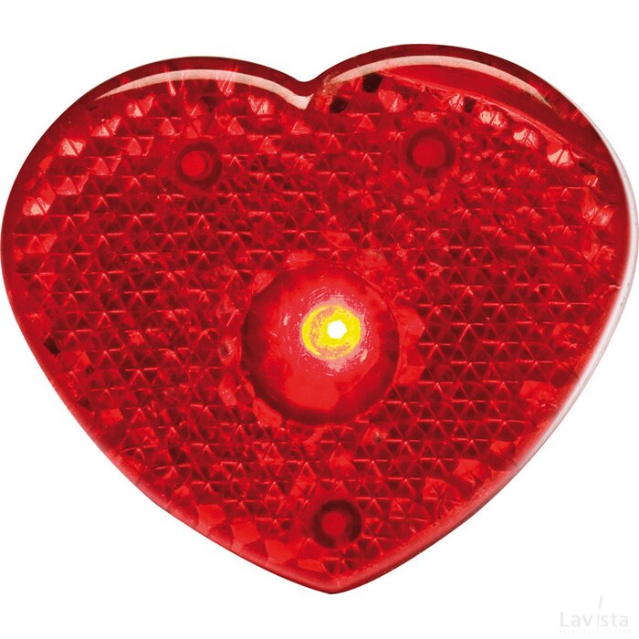 Knipperlampje, hartjes vorm Oelde rood