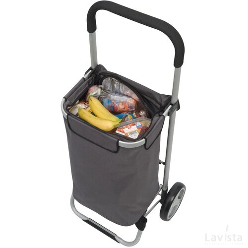 Opvouwbare boodschappen trolley Passau antraciet