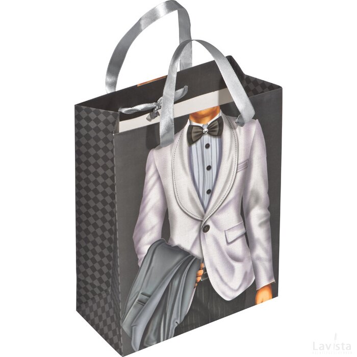 Geschenkverpakking man/vrouw met steentje Wetter male
