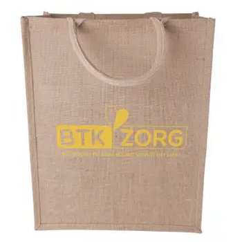 Jute shopper staand model 240 gr/m2 ecru Jute shopper staand model 240 gr/m2 ecru