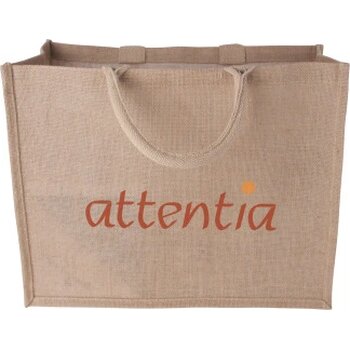 Jute shopper liggend model 240 gr/m2 ecru