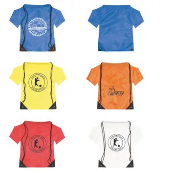 Nylon rugzak T-shirt rood