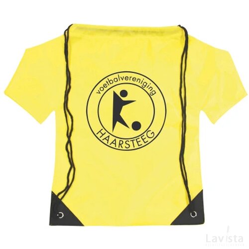 Nylon rugzak T-shirt geel