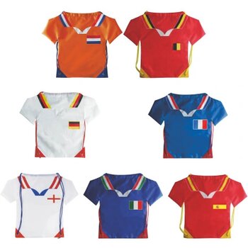 Nylon rugzak T-shirt diverse landen custom made
