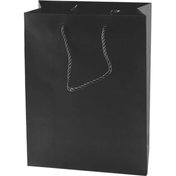Mat gelamineerde papieren tas 160 x 190 x 80 mm.
