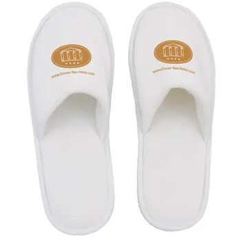 Hotelslippers met dichte teen Wit Hotelslippers met dichte teen Wit