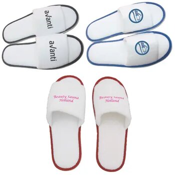 Hotelslippers met open teen Zwart Hotelslippers met open teen Zwart