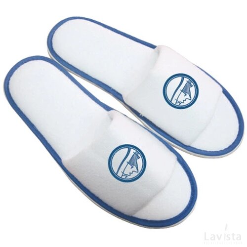 Paar slippers, open teen donkerblauw