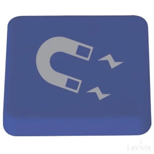 Magneet 30 x 30 mm. TAMPONDRUK donkerblauw