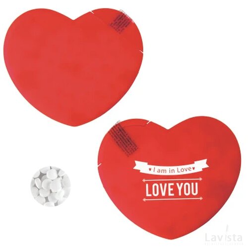 Hart mintdispenser Rood