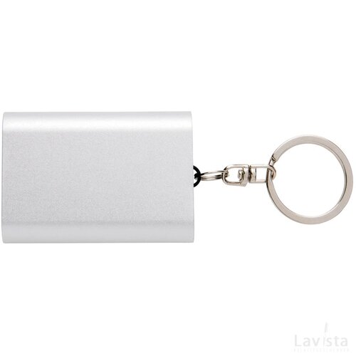 1.000 mAh sleutelhanger powerbank zilver