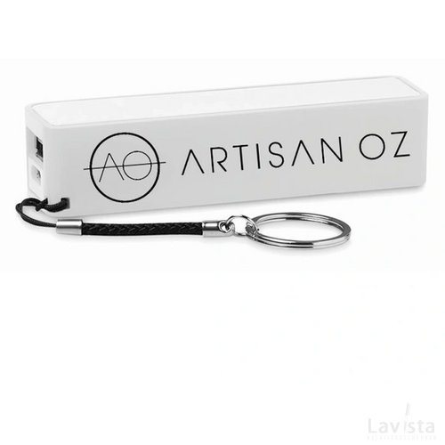 Slim powerbank (2.200 mAh) Wit