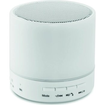 Ronde draadloze luidspreker Round white wit