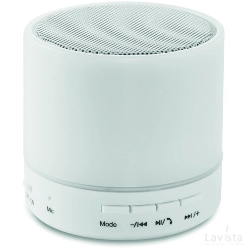 Ronde draadloze luidspreker Round white wit