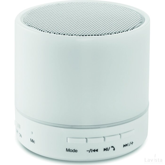 Ronde draadloze luidspreker Round white wit