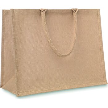 Jute boodschappentas Brick lane beige