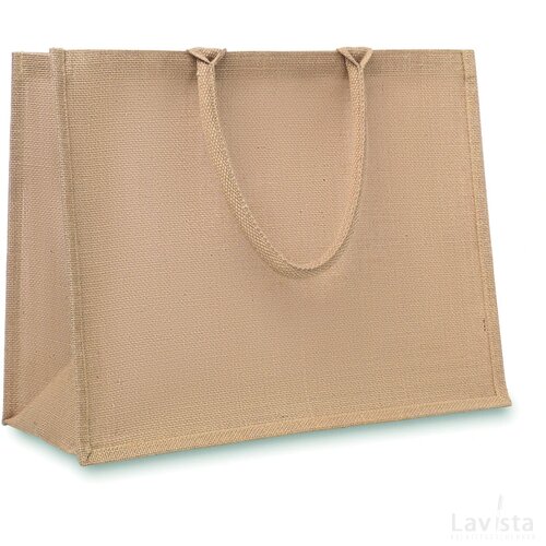 Jute boodschappentas Brick lane beige