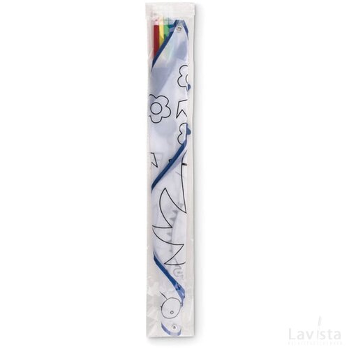 Vlieger met viltstiften Tarifa blauw