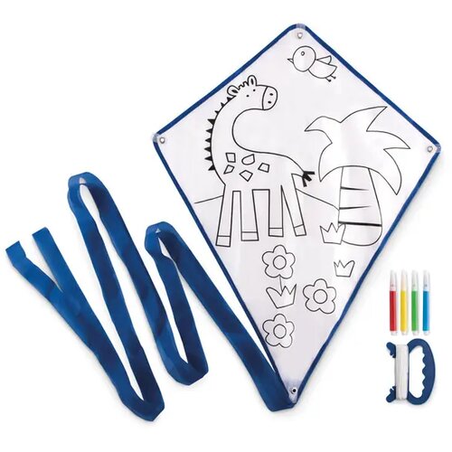 Vlieger met viltstiften Tarifa blauw