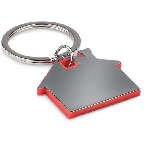 Huisvormige sleutelhanger Imba rood