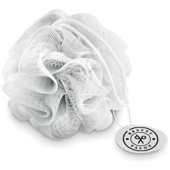 Douche mesh spons Wit