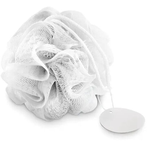Douche mesh spons Wit