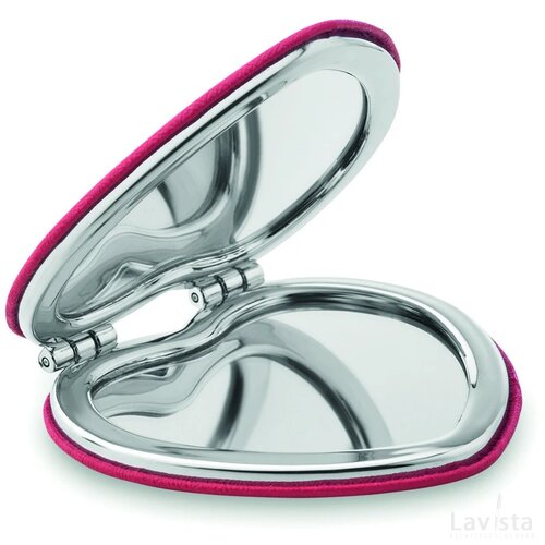 Magnetische dubbele spiegel Glow heart rood