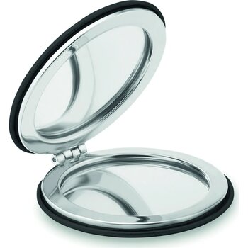 Magnetische dubbele spiegel Glow round zwart
