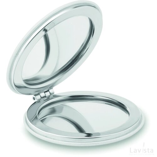 Magnetische dubbele spiegel Glow round wit