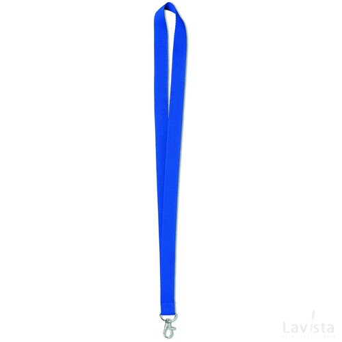 Lanyard 20 mm Simple lany royal blauw