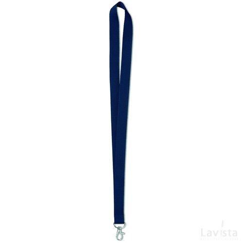 Lanyard 20 mm Simple lany blauw