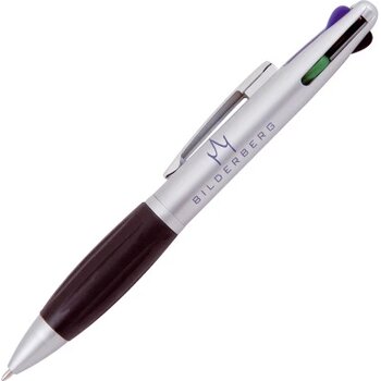 PAXI 4-kleurenbalpen kunststof Zilver