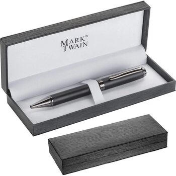 Metalen balpen - Mark Twain altena zwart