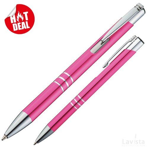 Metalen balpen Borna roze paars