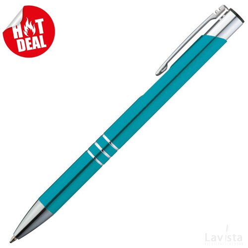 Metalen balpen Borna turquoise