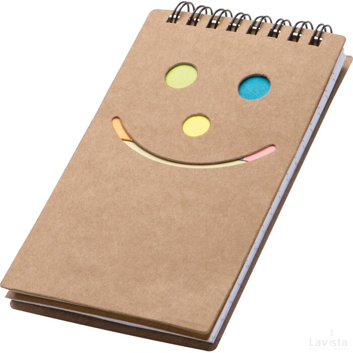 Notitieboekje met een smile Hemer bruin