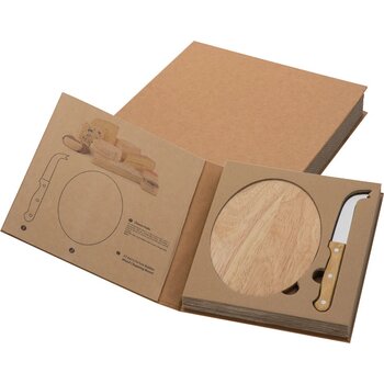Kaasset met houten plank Troisdorf beige