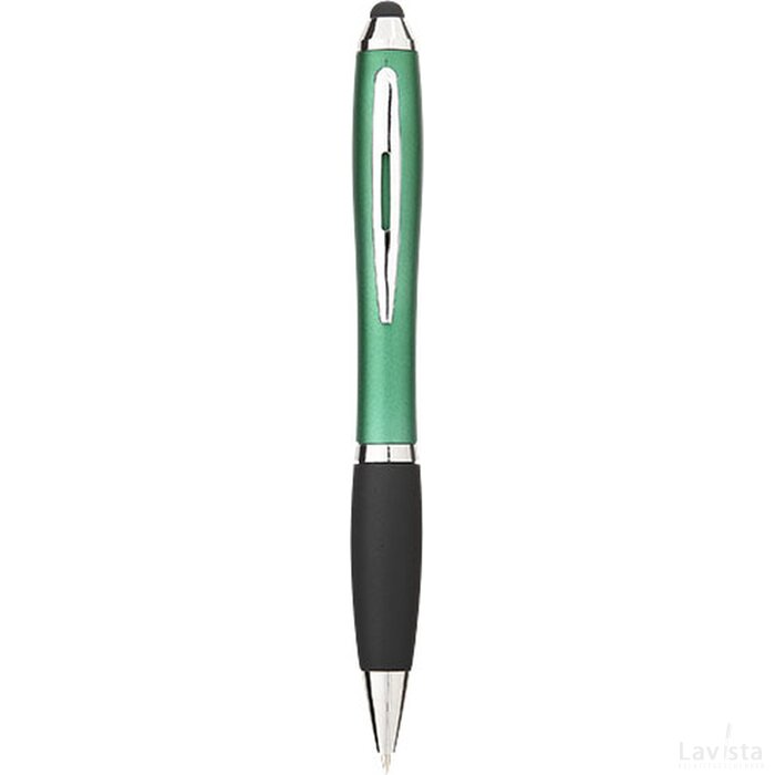 Nash stylus balpen met gekleurde houder en zwarte grip Groen,Zwart Groen, Zwart Groen/Zwart