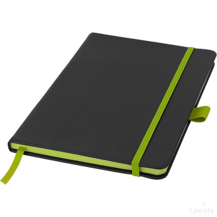 Color edge A5 notitieboek Zwart,Lime Zwart, Lime Zwart/Lime