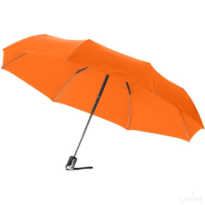 Alex 21.5'' 3 sectie automatische paraplu Oranje