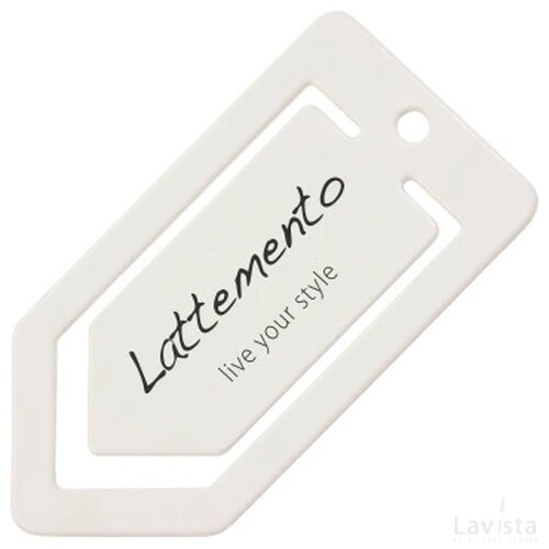 Papierclip pijl “Mega” 15 cm. Wit