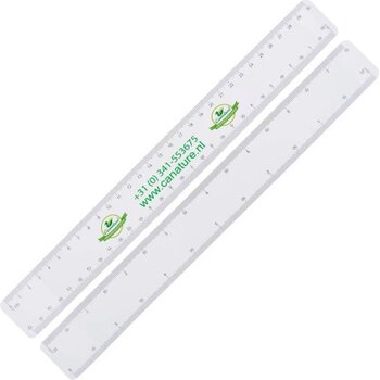 Mailing liniaal 4 schalen, 30 cm.