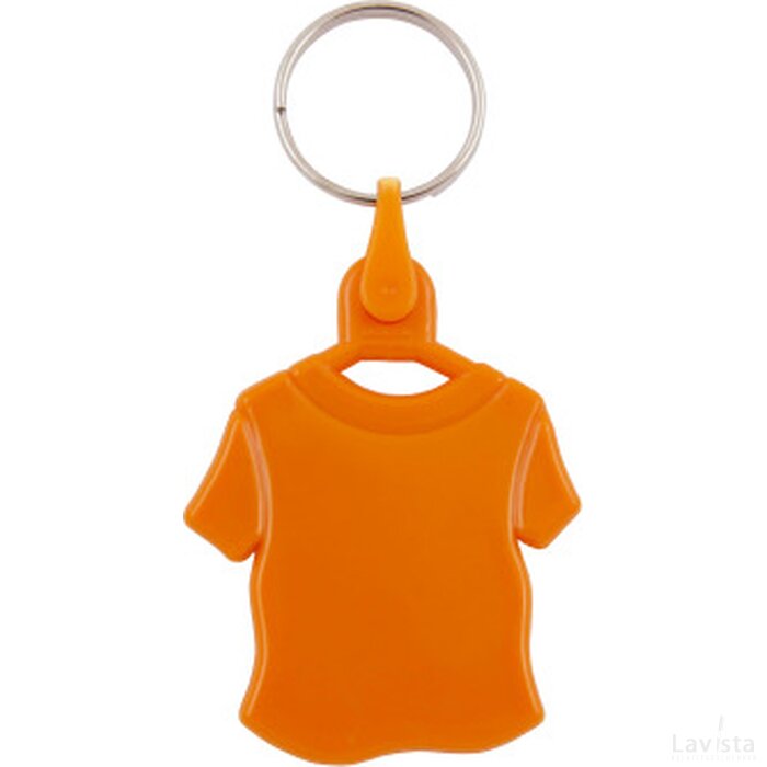 Plastic sleutelhanger “T-shirt” Oranje