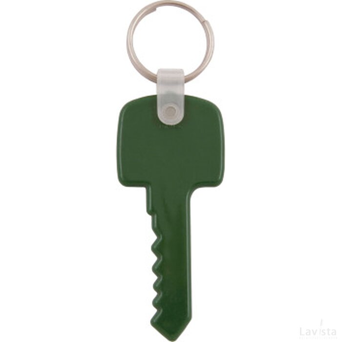 Plastic sleutelhanger “sleutel” Groen