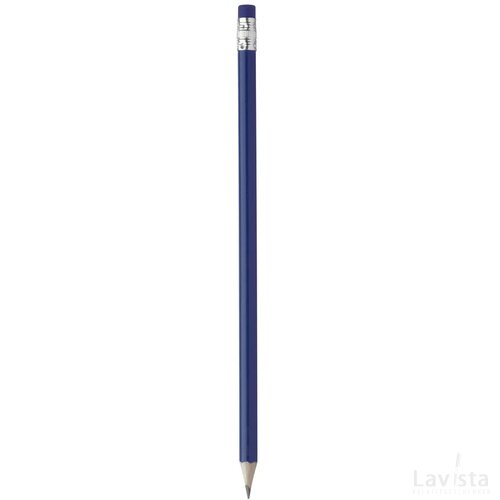 Geslepen potlood met gekleurde gum Blauw